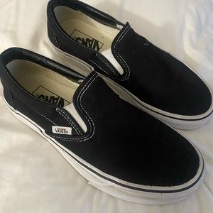 Black Slip On Vans